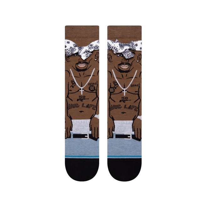 Stance Tupac Resurrected Socks Black