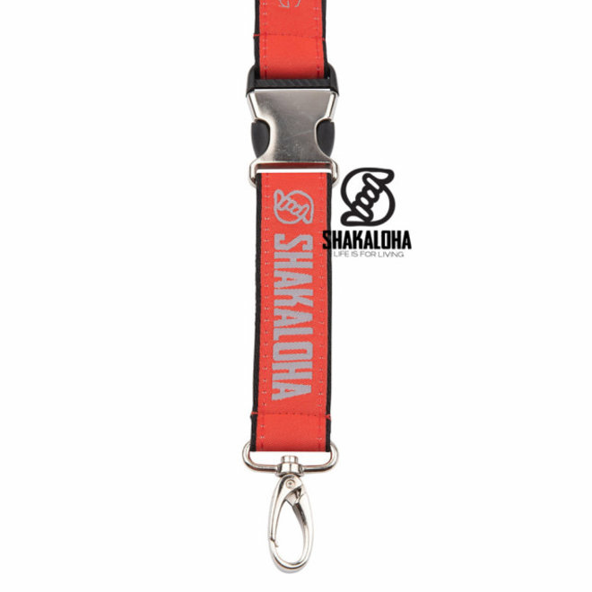 Shakaloha Lucky Lanyard Keycord Red Grey