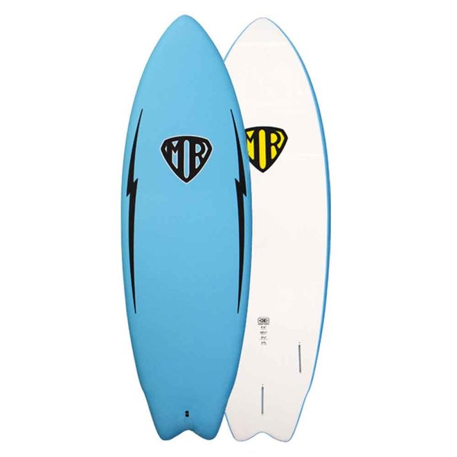 Ocean & Earth 5'6 Mr Epoxy Soft Super Twin Fin Surfboard Blue