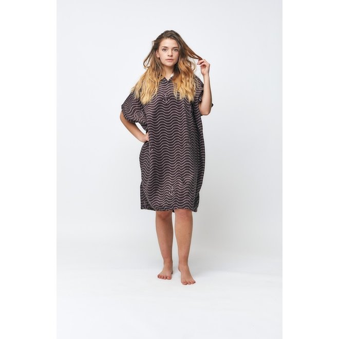 After Surf Poncho Waves Black