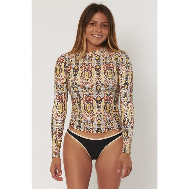 Sisstrevolution Dames Ikat Sandbar Rashguard Pina