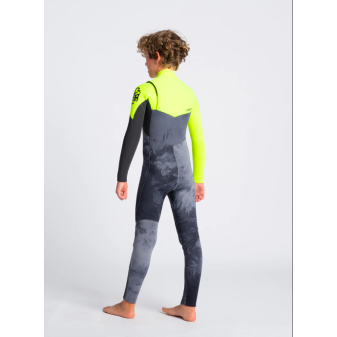 C-Skins Session 4/3 Junior Wetsuit  BKTD-YE-GR