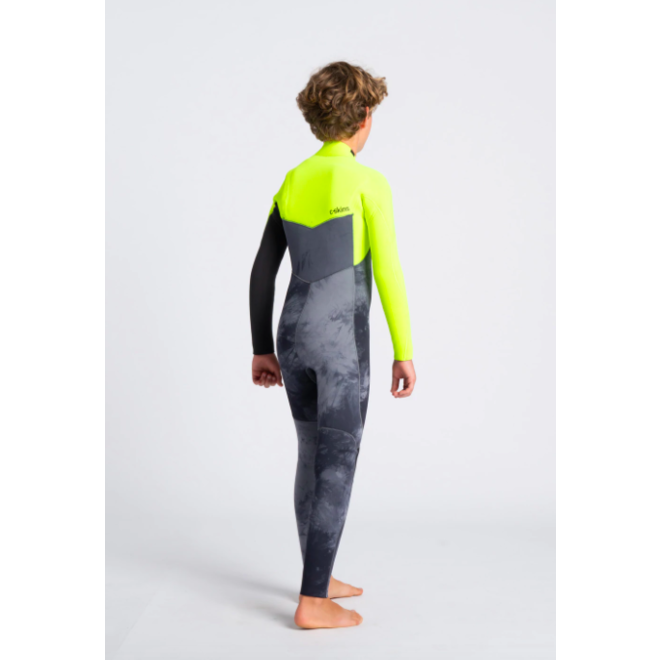 C-Skins Session 4/3 Junior Wetsuit  BKTD-YE-GR