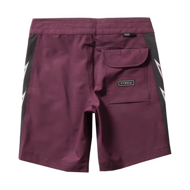 Vissla Trimline Bolt 17" Boys Boardshorts Wine