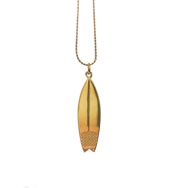 Laguna Treasures Surfboard Charm Gold