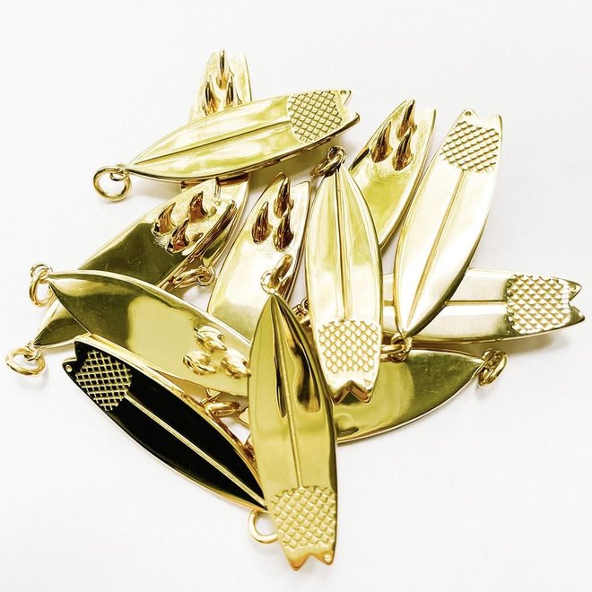 Laguna Treasures Surfboard Charm Gold