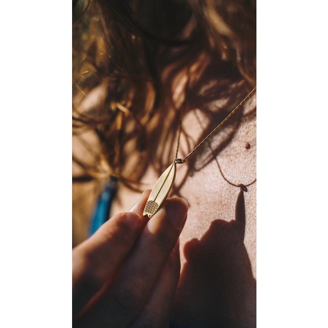 Laguna Treasures Surfboard Charm Gold