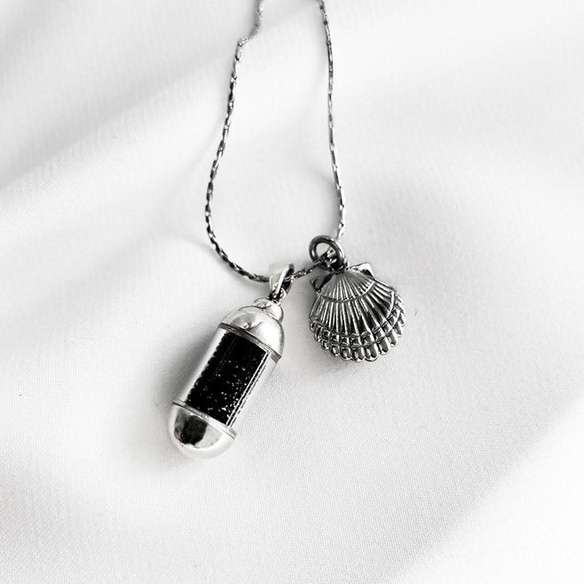 Laguna Treasures Beach Pendant Silver Shell