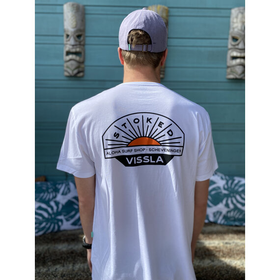 Vissla X Aloha Unisex Destination SS Tee White