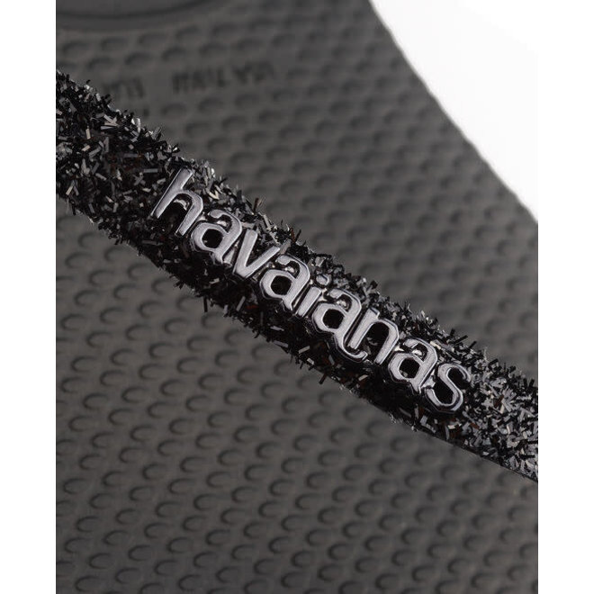 Havaianas Slim Glitter II Black/Dark Grey Slippers