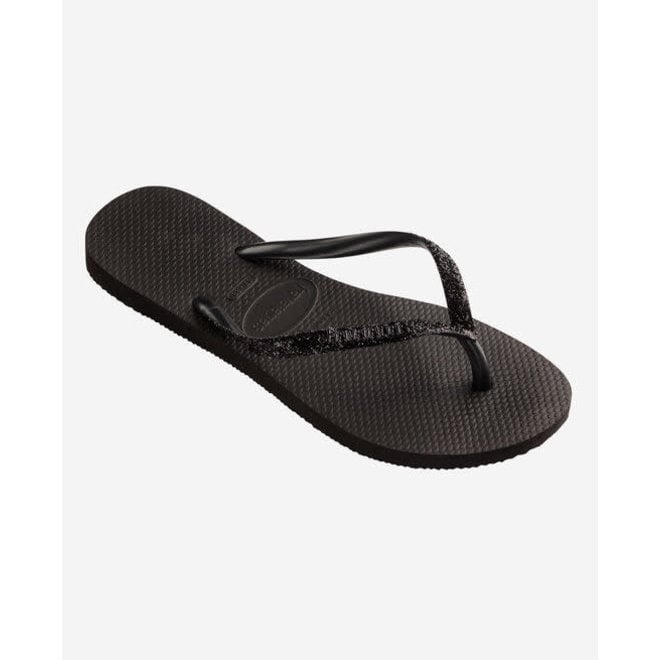 Havaianas Slim Glitter II Black/Dark Grey Slippers