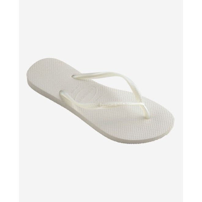 Havaianas Slim White Flip Flops