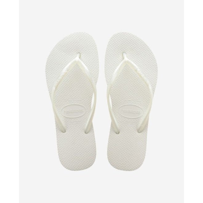 Havaianas Slim White Flip Flops