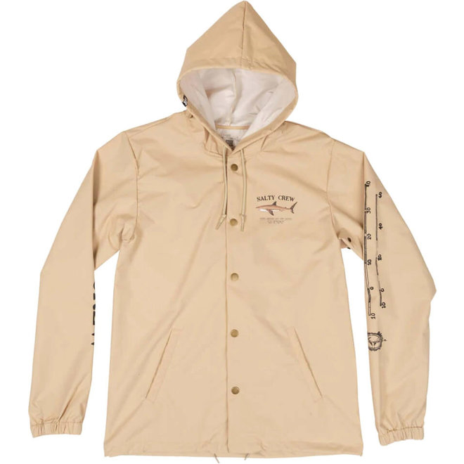 Salty Crew Heren Bruce Snap Jacket Cream