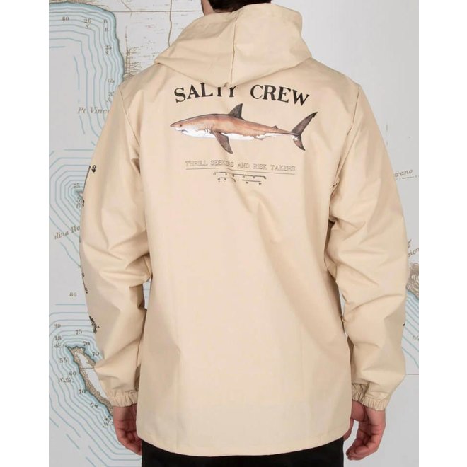 Salty Crew Heren Bruce Snap Jacket Cream