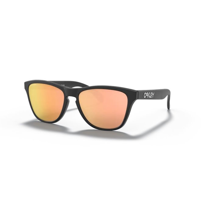 Oakley Frogskins XS Matte Black/Prizm Rose Gold Polarized Zonnebril