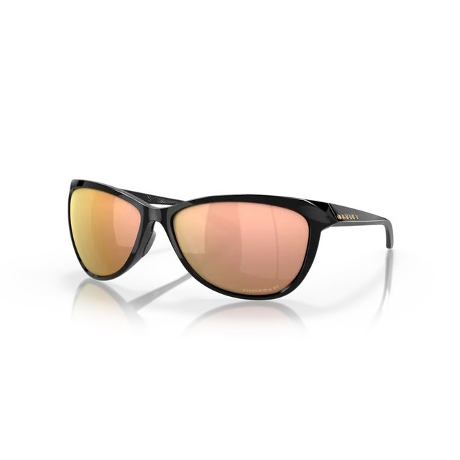 Oakley Pasque Polished Black Prizm Rose Gold Polarized Zonnebril