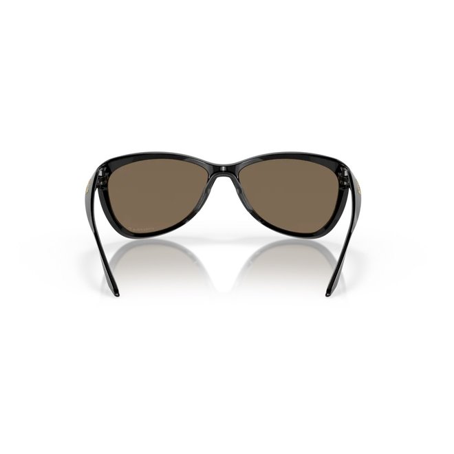 Oakley Pasque Polished Black Prizm Rose Gold Polarized Sunglasses