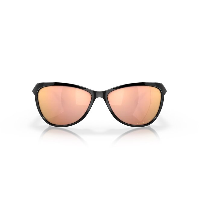 Oakley Pasque Polished Black Prizm Rose Gold Polarized Sunglasses