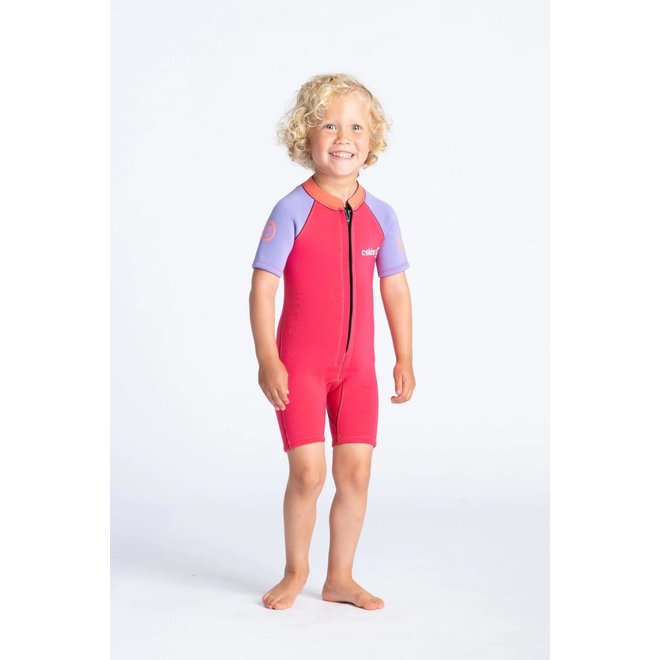 C-Skins 3/2 Baby Shorty Neoprenanzug - Rot Lila