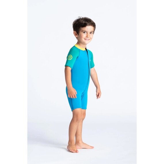 C-Skins 3/2 Baby Wetsuit Shorty Cyan Green