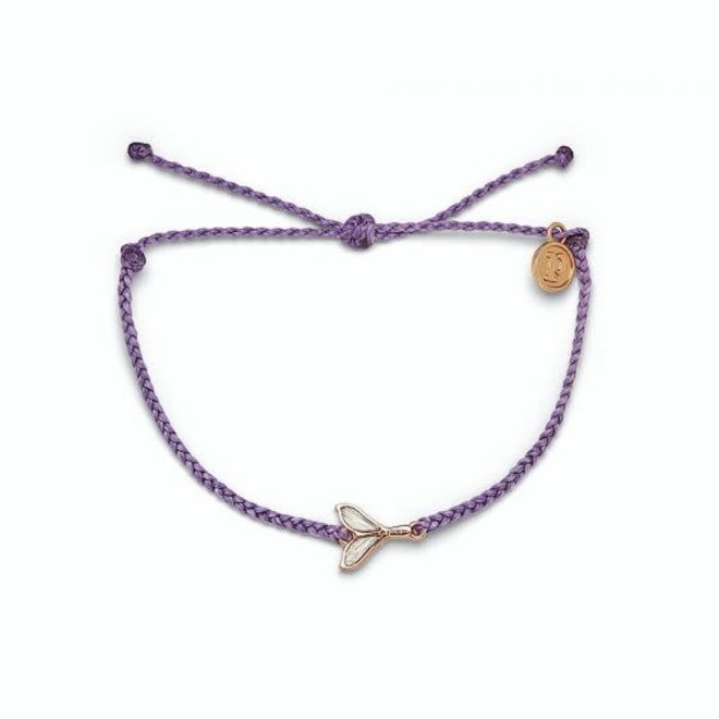 Pura Vida Mermaid Fin Rose Gold Bracelet Light Purple