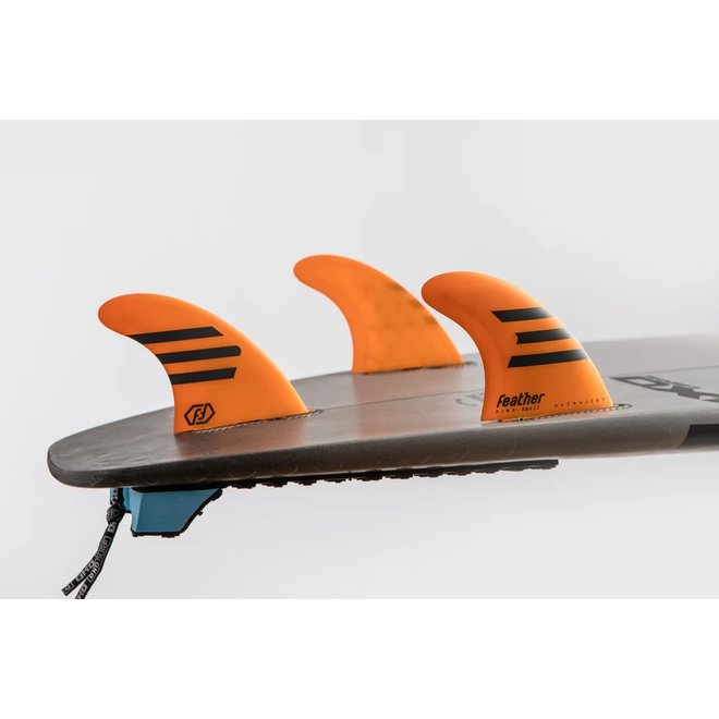 Feather Fins Click Tab Ultralight HC Thruster Orange