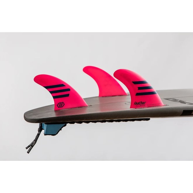 Feather Fins Click Tab Ultralight HC Thruster Pink