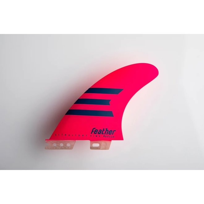 Feather Fins Click Tab Ultralight HC Thruster Pink