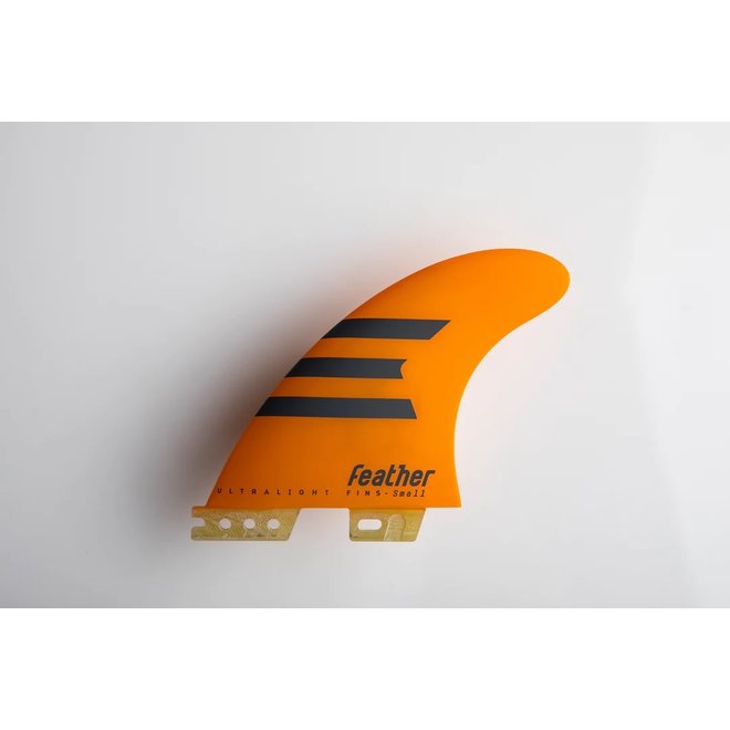 Feather Fins Click Tab Ultralight HC Thruster Orange