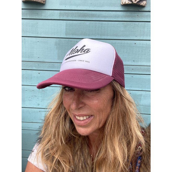 Aloha Logo Trucker Cap Burgundy