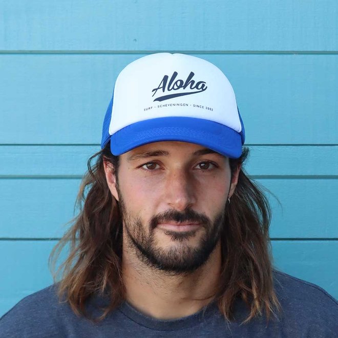 Aloha Trucker Cap Blue/White