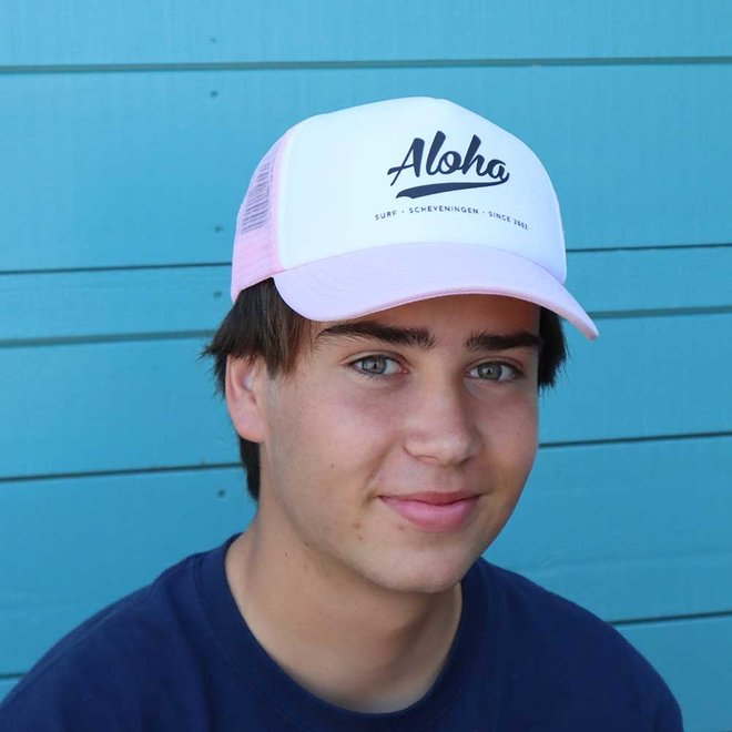 Aloha Trucker Cap Pink / White Kids