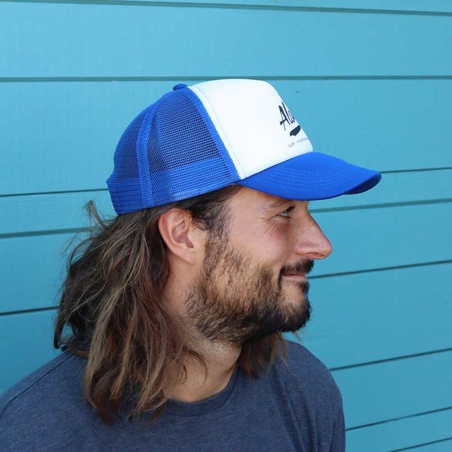 Aloha Trucker Cap Blue/White