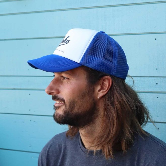 Aloha Trucker Cap Blue/White