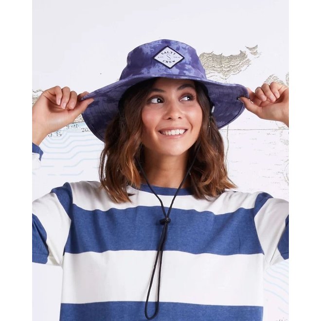 Salty Crew Tippet Boonie Hat Navy Tie Dye