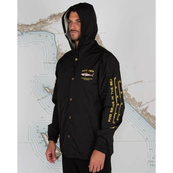 Salty Crew Heren Bruce Snap Jacket Black