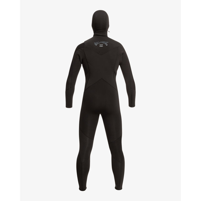 Billabong Absolute 5/4 Heren Wetsuit Hooded Black Hash