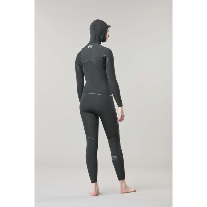 Picture Dome 5/4 Dames Hooded Wetsuit – Black