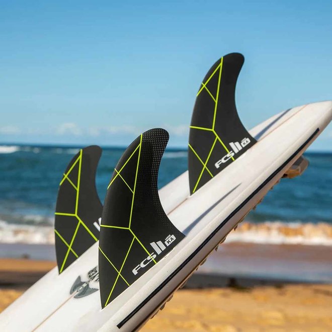 FCS II Kolohe Andino PC Black/Acid Thruster Fins