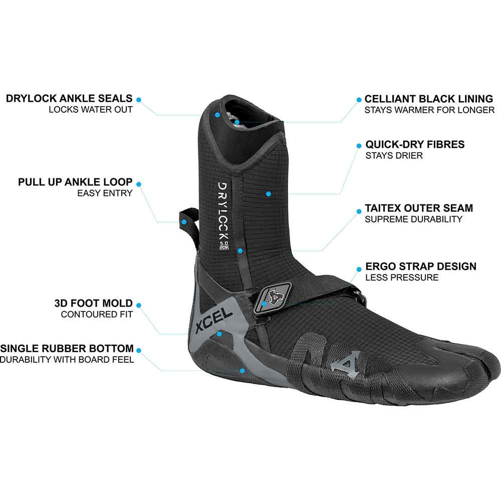 Need Xcel Drylock 5mm Split Toe Surf Boots? Aloha surf