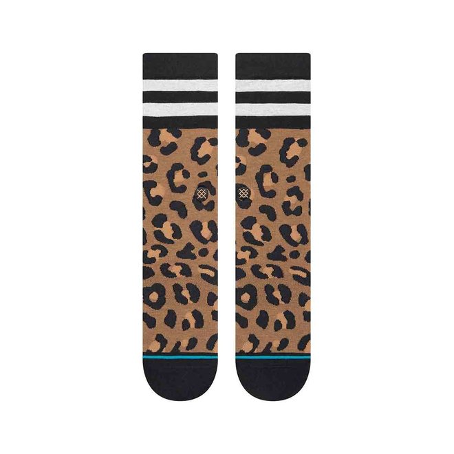 Stance Piblokto Socks Leopard Brown