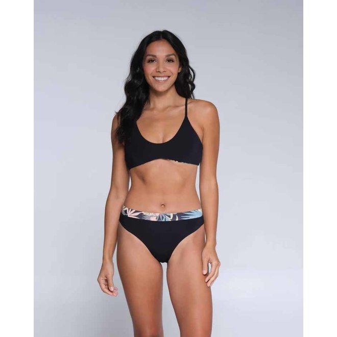 Salty Crew Dames Tandem Rev Bikini Top Black