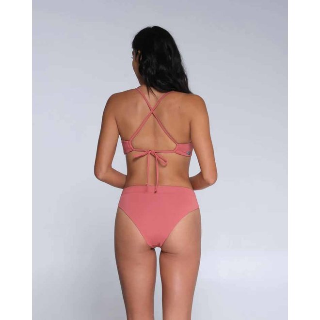 Salty Crew Dames Tandem Rev Bikini Bottom Rosewood