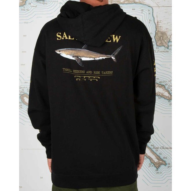 Salty Crew Heren Bruce Hood Fleece Black