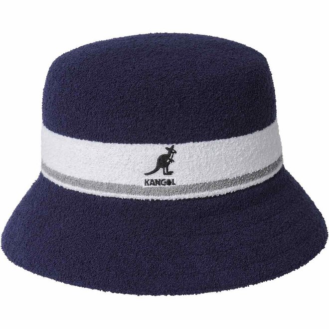 Kangol Bermuda Stripe Bucket Hat Navy