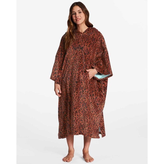 Billabong Dames Hooded Surf Poncho Spotted
