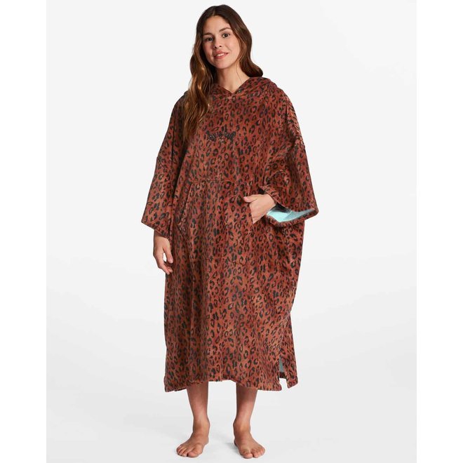 Billabong Women's Hooded Surf Poncho Spotted