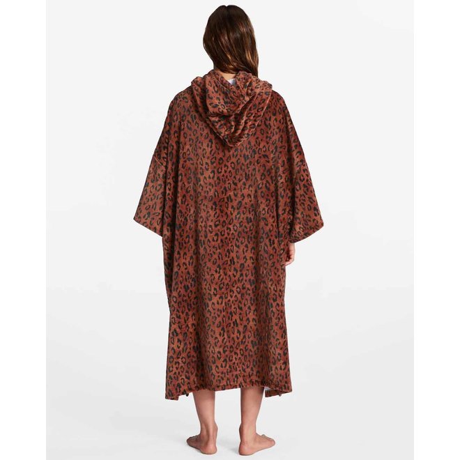 Billabong Dames Hooded Surf Poncho Spotted