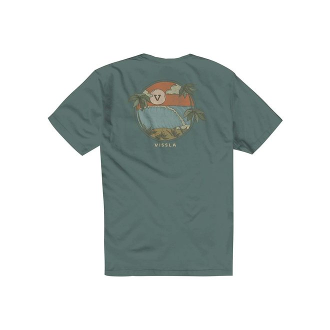 Vissla Heren Hideaway Premium  Tee Pine